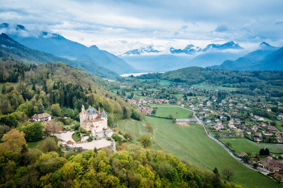 Chateau Menthon and Valley