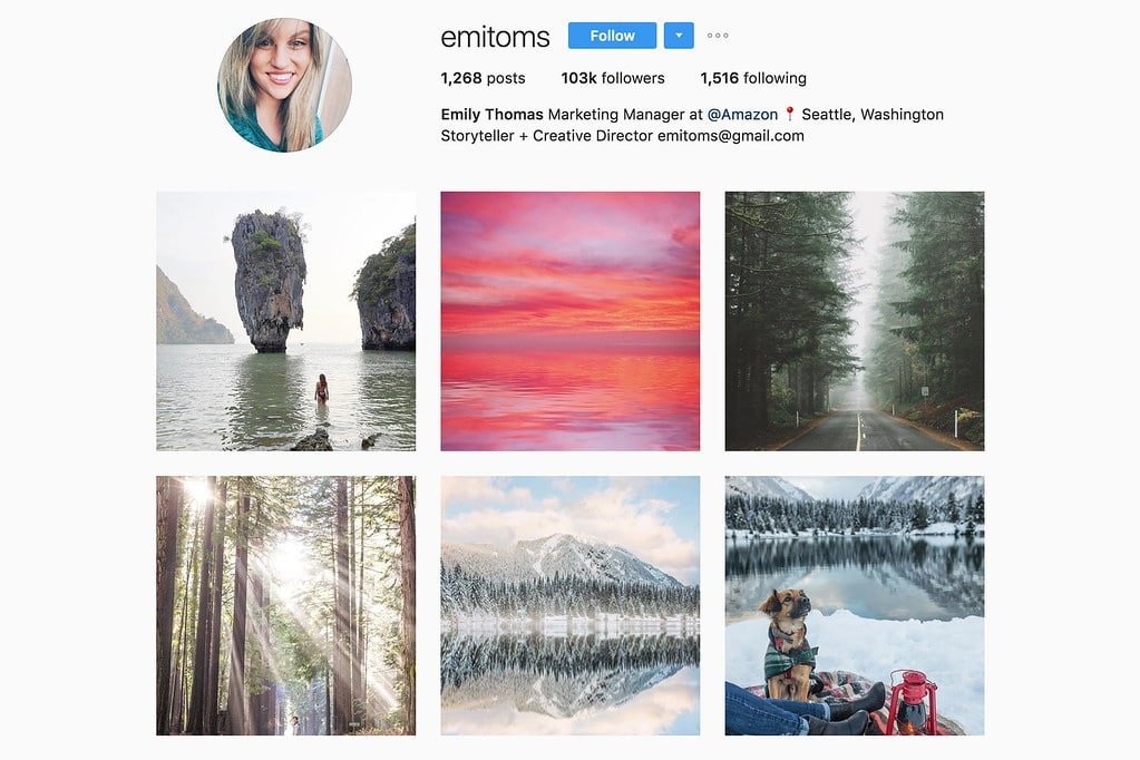Travel with Emily on Instagram
