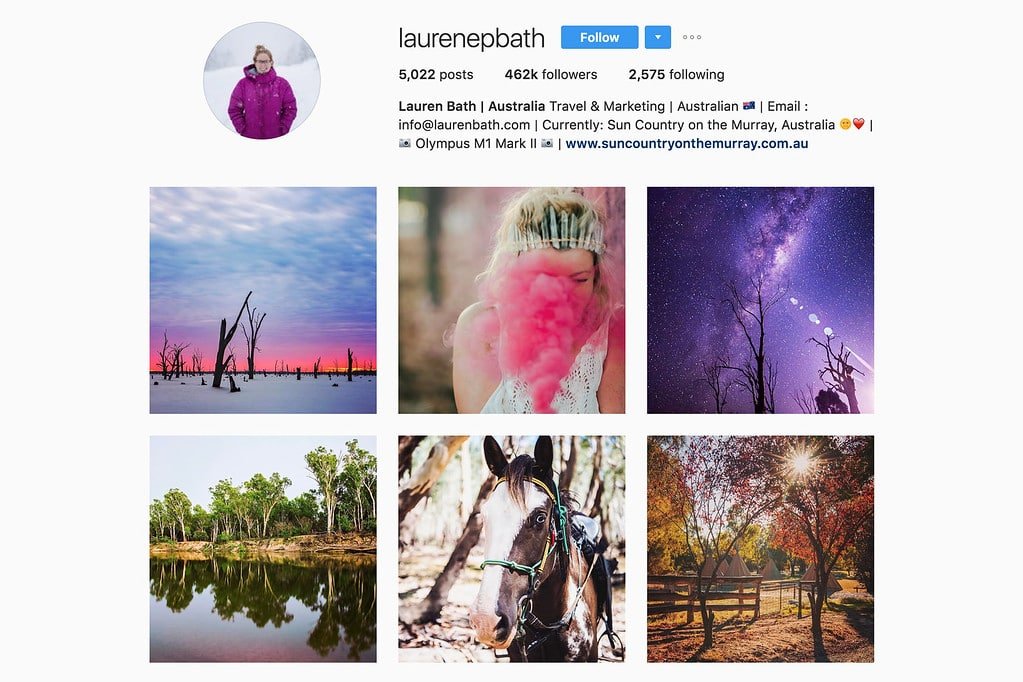 Travel with Lauren on Instagram