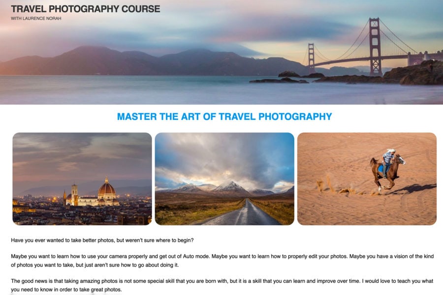 The Travel Photography Course